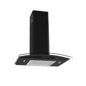 Coifa de Parede Fogatti Com Função Depurador e Exaustor Vidro Curvo Clean 60cm 140W Preto 127V