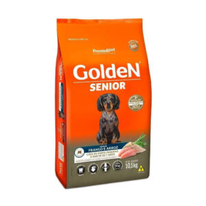 Ração Golden Fórmula Mini Bits para Cães Senior de Porte Pequeno Sabor Frango e Arroz 10.1kg
