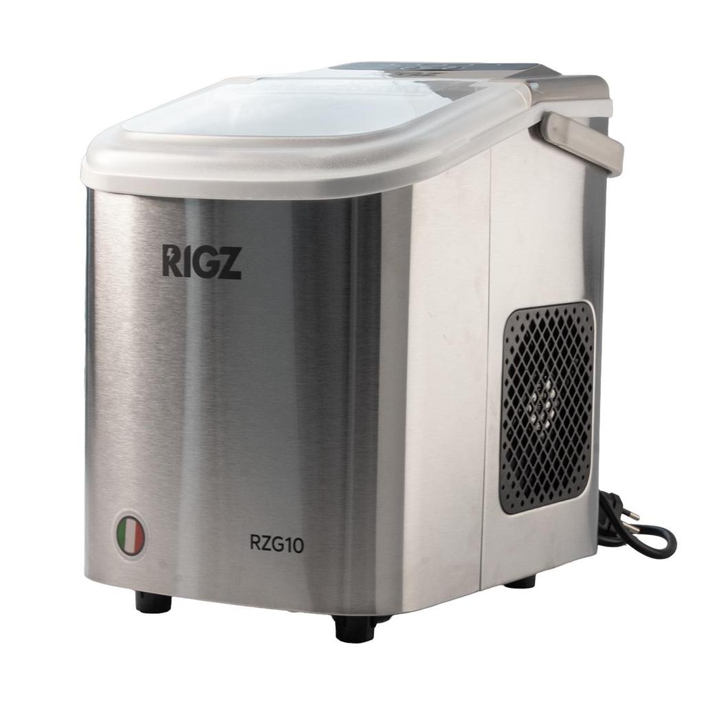 M?quina de Gelo Port?til RIGZ RGZ10 - 12kg/dia 1 Máquina de Gelo RIGZ RGZ10 12kg/dia Portátil Compacta, Automática e Eficiente