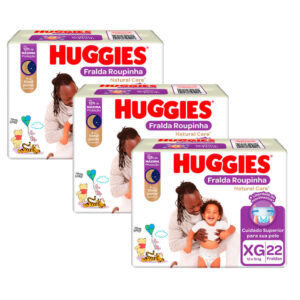 Fralda Huggies Natural Care XG - 22 Unidades