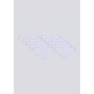 Calcinhas Básicas Biquíni Algodão - 10 Peças