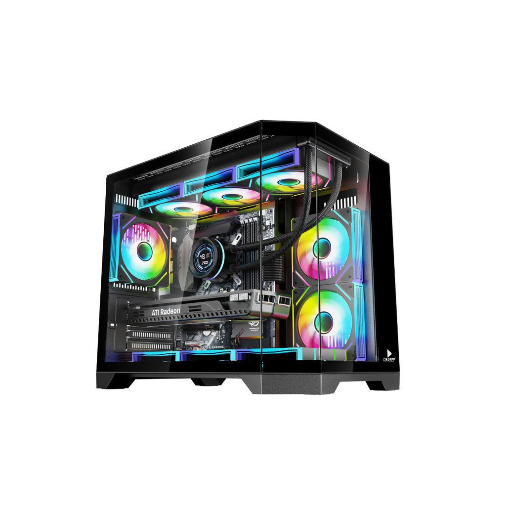 Gabinete Gamer M-ATX Vidro RGB D-MATX07 1 Gabinete Gamer M-ATX Vidro RGB D-MATX07