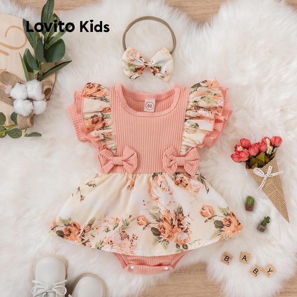 Body Infantil Floral Algod?o Rosa Beb? 1 Body Infantil Floral Algodão Rosa Bebê