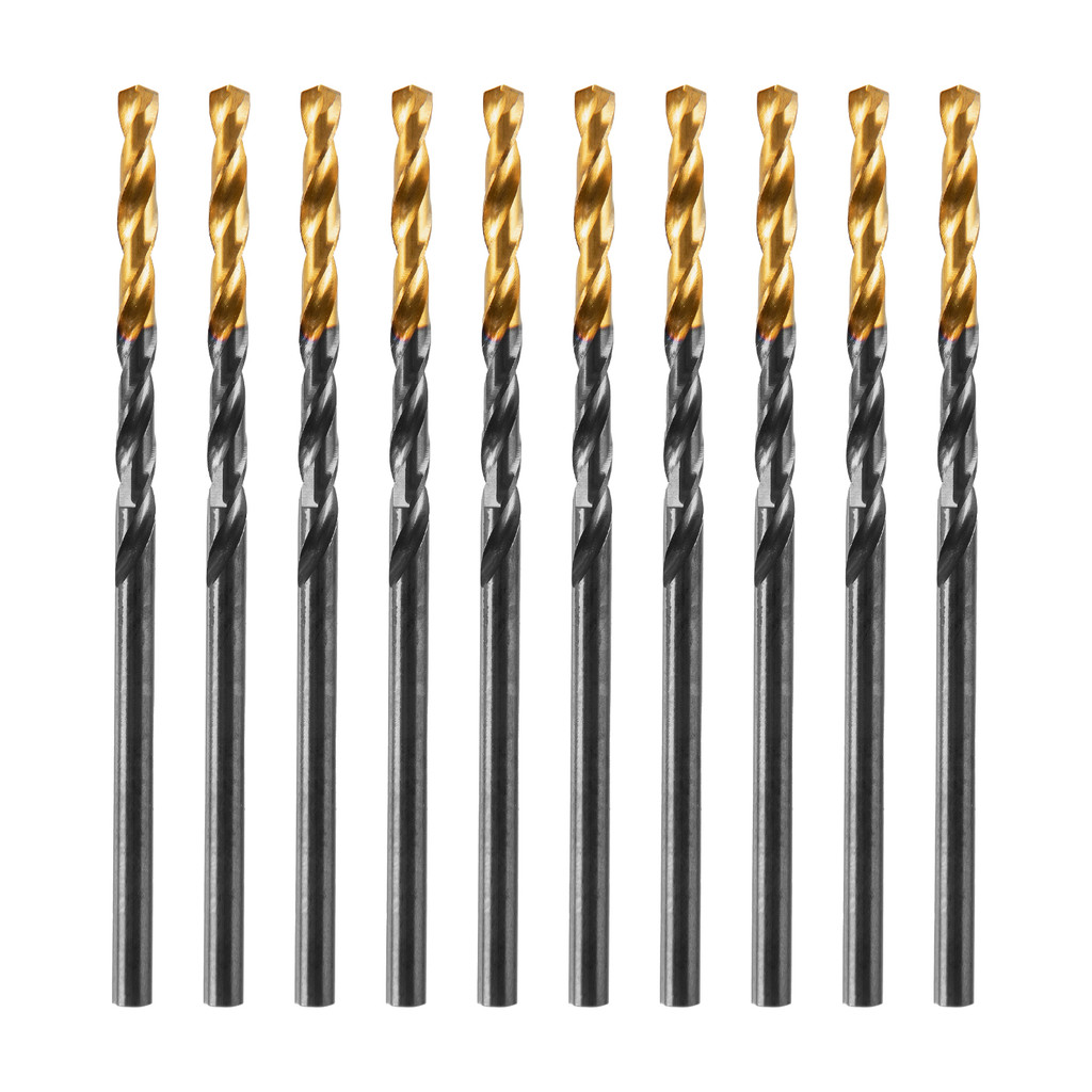 Broca Metal A?o Nitreto Titanio 2,5mm 10un 1 BROCA ACO RAPIDO PROFISSIONAL, NITRETO DE TITANIO, PARA METAL, 2,5MM, 10PCS // GROSS