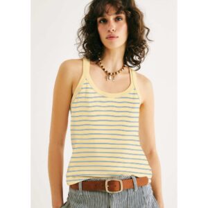 Regata Nadador Listrada Decote U Hering