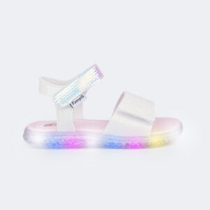 Sandália de Led Infantil Pampili Holográfica