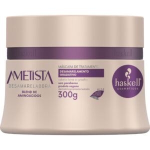 Máscara Matizadora Ametista 300ml Haskell | Hidratação e Matização Gradual para Cabelos Loiros e Grisalhos