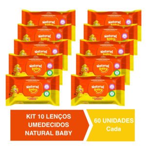 Lenços Umedecidos Natural Baby 60un - Evergreen