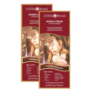 Kit 2 Henna Creme Surya Brasil Castanho Claro Kit