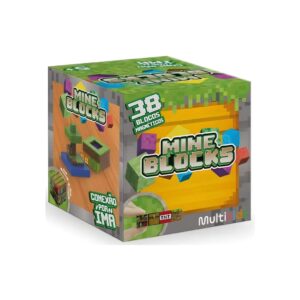 Blocos Magnéticos Mineblocks 38 Peças Modelo Sortido e Unitário Multikids - BR2511