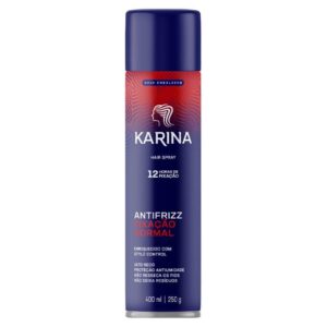 Hair Spray Fixador Antifrizz Karina Fixação Normal 400ml