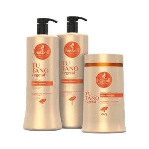 Kit Haskell Tutano Vegetal 3 Peças - Nutrição Profunda para Cabelos Frágeis e Ressecados