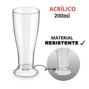 Copos Tulipa Acrílico 300ml (20 unidades)
