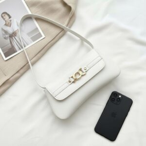 Bolsa Feminina Baguete Branca Santorini