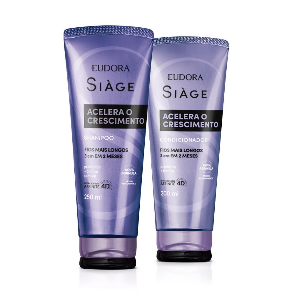 Eudora Si?ge Acelera Crescimento - Shampoo + Condicionador 1 Eudora Kit Siàge Acelera o Crescimento: Shampoo 250ml + Condicionador 200ml