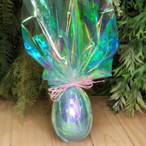 Folha Nacarada Transparente para Ovos de Páscoa