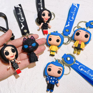 Colar Chaveiro Caroline - Personagem de Desenho Animado