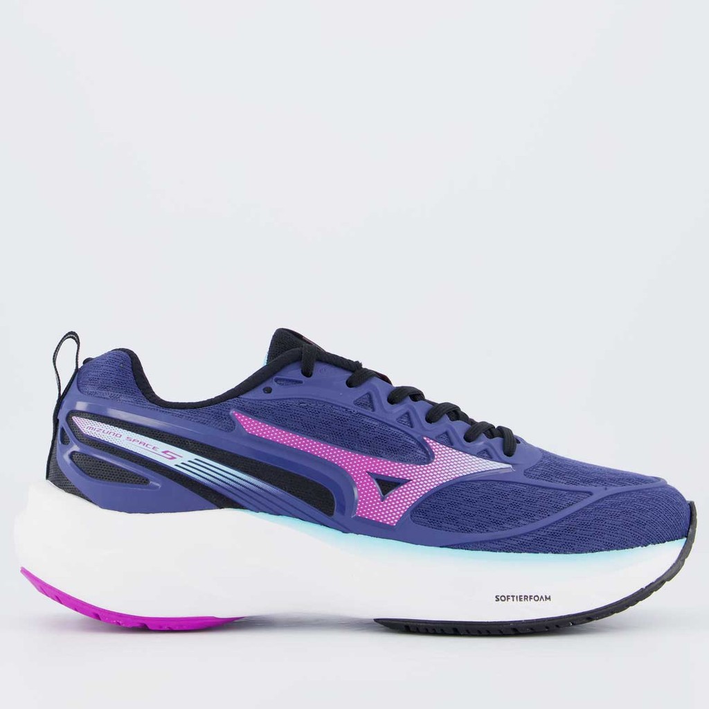 T?nis Mizuno Space 5 Feminino Azul Corrida 1 Tênis Mizuno Space 5 Feminino Azul Corrida