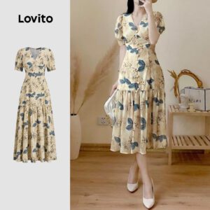Vestido Casual Floral de Verão para Mulheres