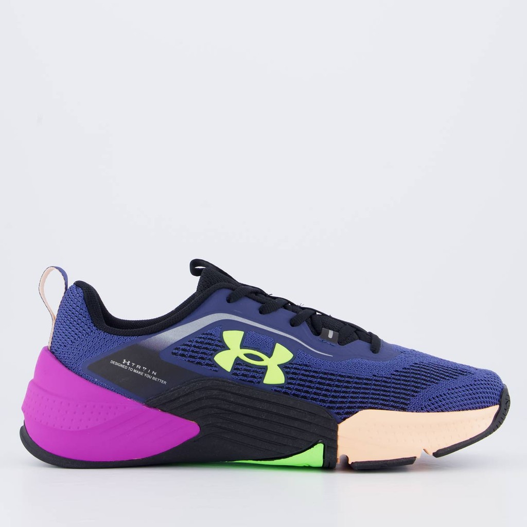 T?nis Under Armour Tribase 2 SE Marinho/Roxo 1 Tênis Under Armour Tribase 2 SE Marinho/Roxo