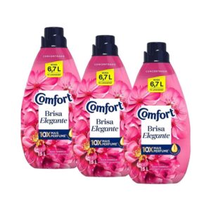 Kit 3 Amaciantes Concentrados Comfort Brisa Elegante 1,5L cada