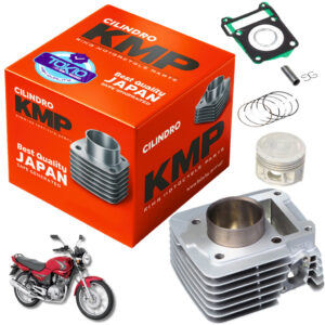 KIT KMP COMPLETO CILINDRO PISTAO ANEL JUNTA YBR 125 XTZ 125