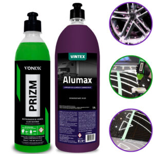 Kit Prizm Restaurador Vidro Vonixx + Alumax 1,5l Vintex Desincrustante