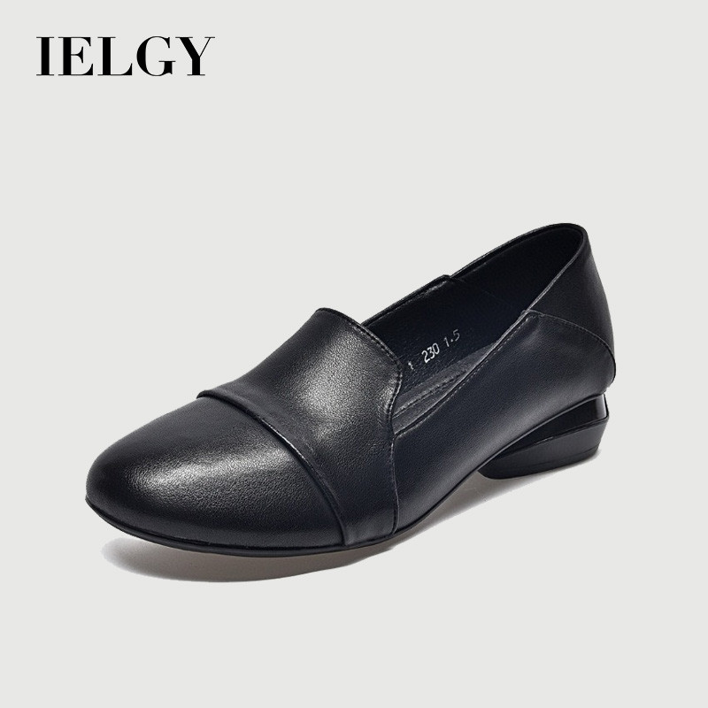Sapatos de Salto Baixo Femininos Couro IELGY 1 Sapatos de Salto Baixo Femininos Couro IELGY