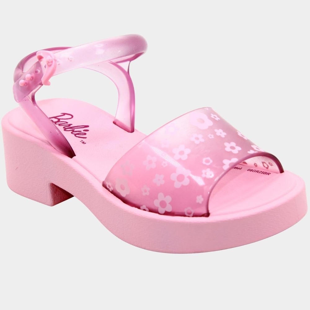 Sandália Infantil Disney Barbie High Menina Rosa 1 Sandália Infantil Disney Barbie High Menina - Rosa