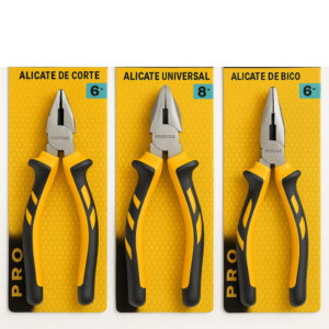 Kit Alicates Bico Corte Meia Cana