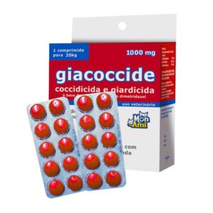 2 Giacoccide 1000mg Mon Ami - Antiparasitário Blíster 10 Comprimidos