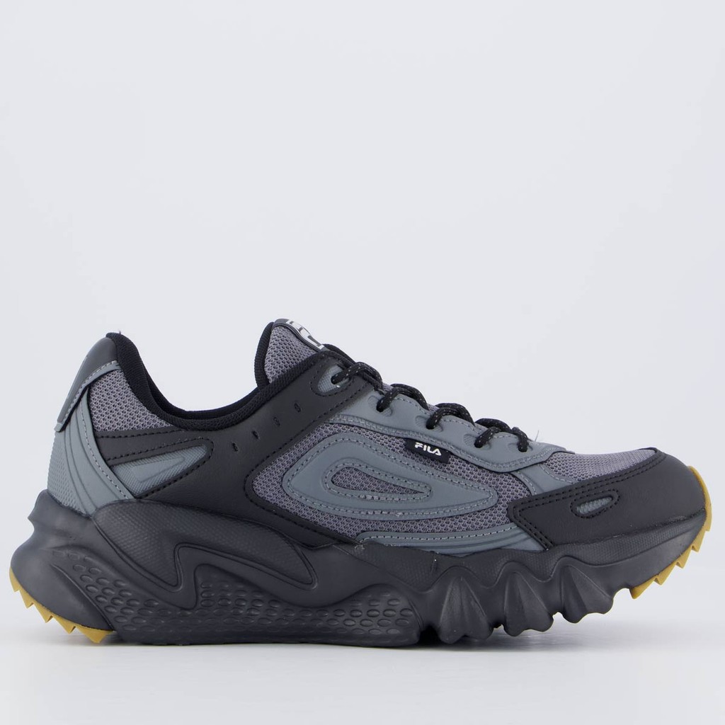 T?nis Fila Venture Tracer 2 Preto e Cinza Masculino 1 Tênis Fila Venture Tracer 2 Preto e Cinza