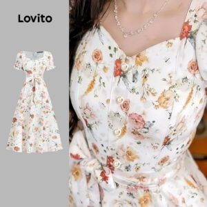 Vestido Romântico de Renda Floral