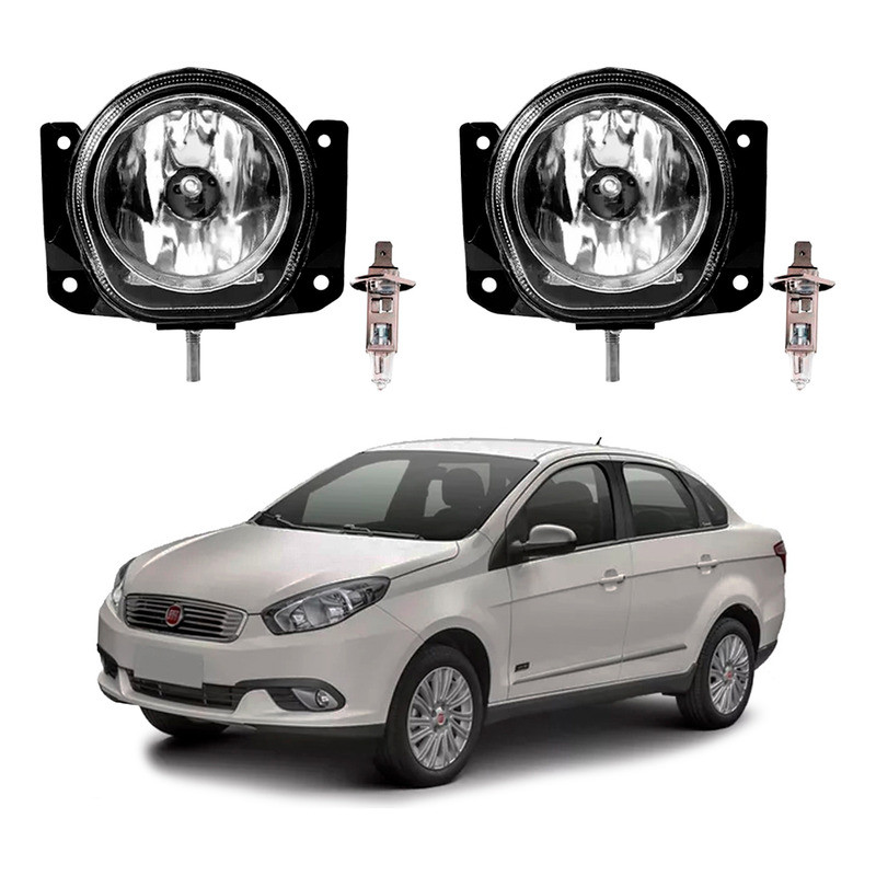 Par Farol Milha Siena Palio - Maxx Light 1 Par Farol Milha Lampada Grand Siena 1.0 1.4 1.6 2017 A 2021