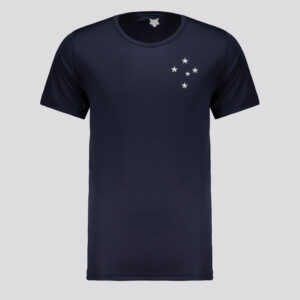 Camisa Cruzeiro Azul Petróleo Manga Curta