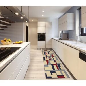 Tapete Mondrian Adana 50x180cm Polipropileno