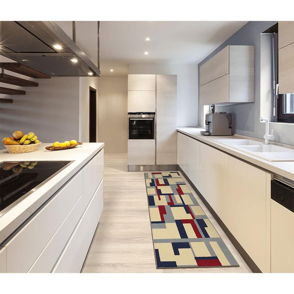 Tapete Mondrian Adana 50x180cm Polipropileno 1 Tapete Mondrian Adana 50x180cm Polipropileno