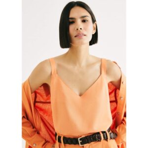 Regata Feminina Decote V Rústico