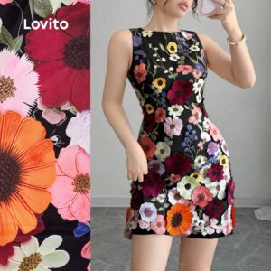 Vestido Floral Elegante Primavera/Verão