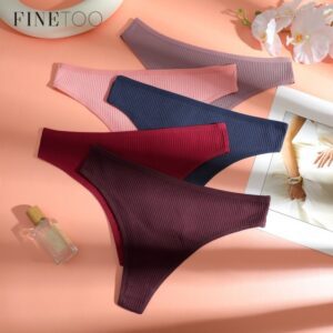 Calcinha Feminina Algodão Fio Dental Baixa FINETOO