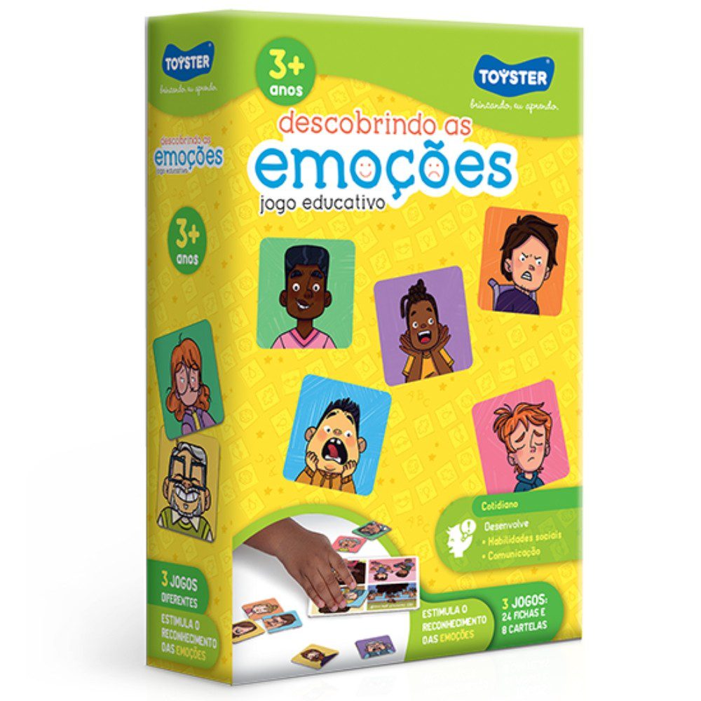 Jogo Educativo Descobrindo Emo??es Toyster 3+ Anos 1 Jogo Educativo Descobrindo Emoções Toyster 3+ Anos