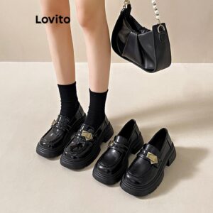 Mocassim Feminino Metal Estilo Britânico