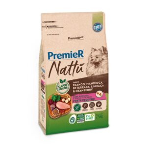 Ração PremieR Nattu Raças Pequenas Frango 2,5kg