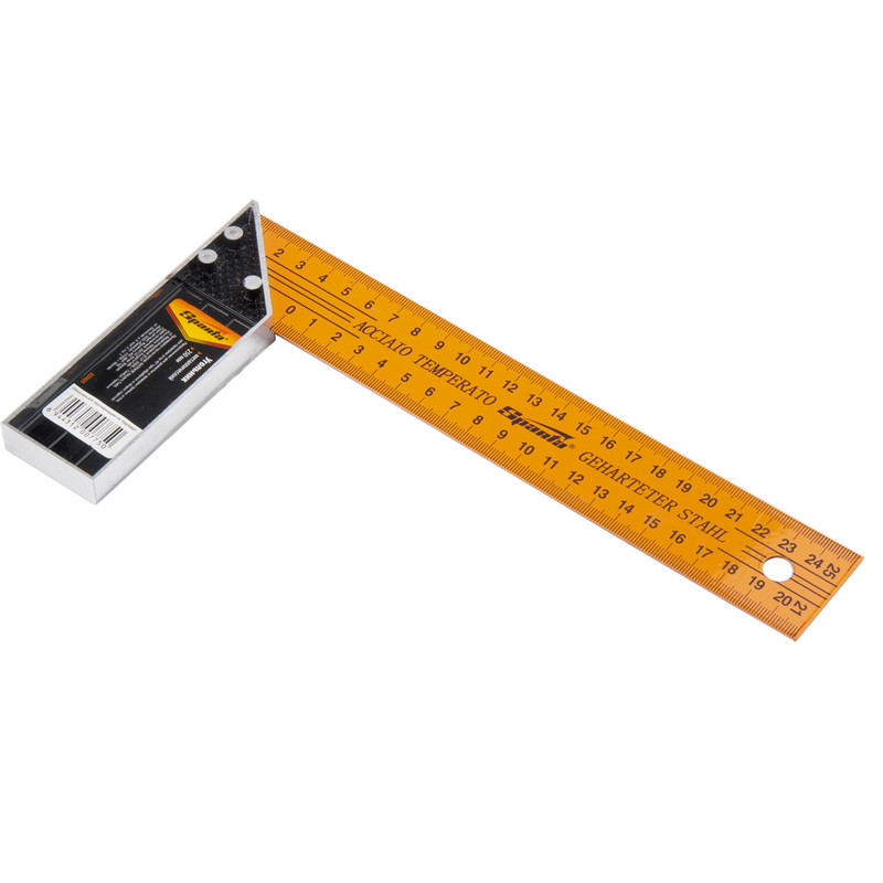 Esquadro Met?lico 250mm Alum?nio 1 Esquadro Metálico 250mm Alumínio