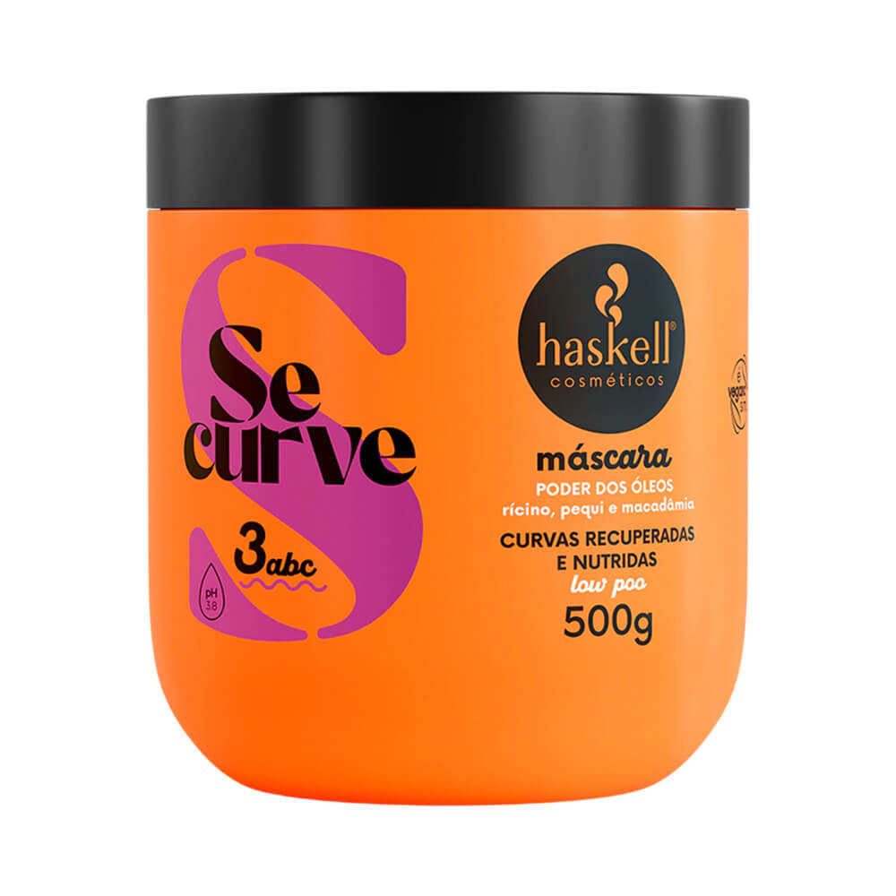 Máscara Haskell Se Curve Óleos - Cabelos Cacheados 1 Máscara Capilar Haskell Se Curve Poder dos Óleos 500g