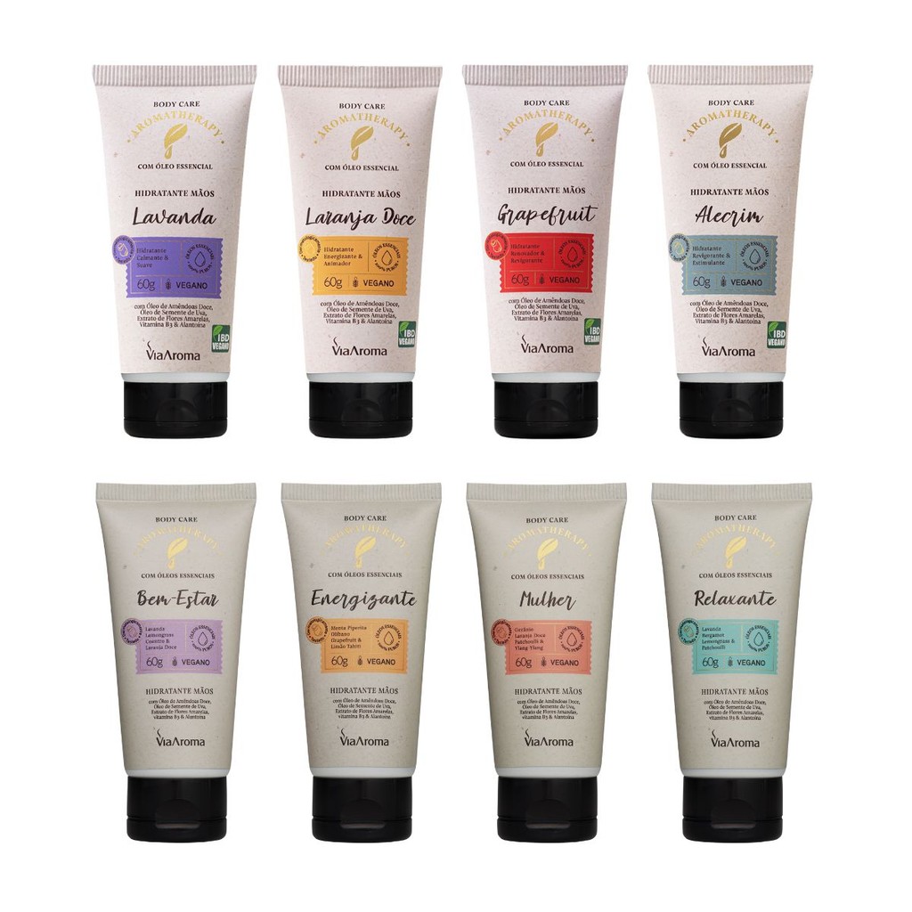 Hidratante Mãos Aromatherapy Via Aroma 60g 1 Hidratante Para Mãos Aromatherapy Via Aroma - 60 g