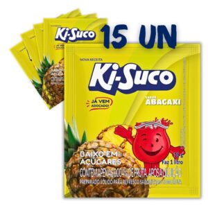Caixa 15un Refresco Em Pó 15G Abacaxi Ki-Suco ( Para 1L)