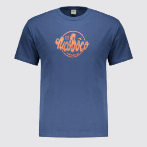 Camiseta Masculina Básica Coral Azul Nicoboco
