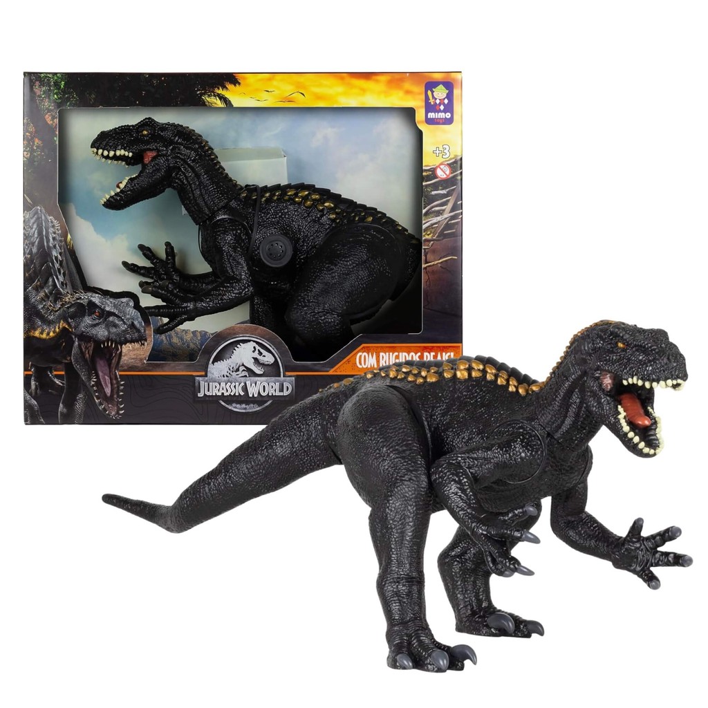 Boneco Indoraptor Jurassic World - 65cm 1 Brinquedo Infantil Boneco Gigante Indoraptor Jurassic World c/ Som Mimo Toys - 0747