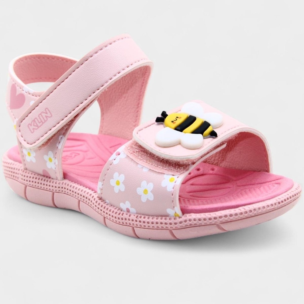 Papete Infantil Klin Tic Tac Abelha Casual Baby Rosa 1 Papete Infantil Klin Tic Tac Abelha Casual Baby - Rosa